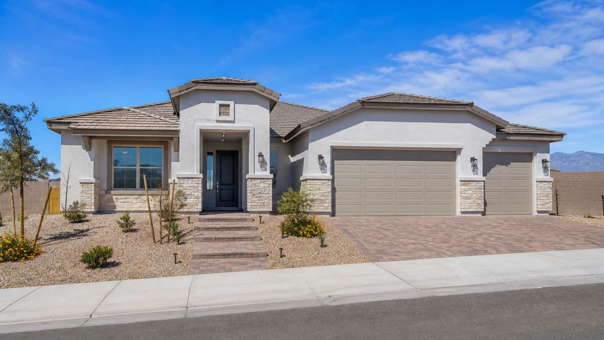 Exterior of a new home at Mesa at Skyeview, 1,635–1,816 sq ft plans